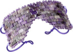 Jade Eye Mask, Amethyst Crystal Eye Mask with Ear Strap for Face 100% Natural Gemstone Jade Sleep Mask for Hot & Cold Anti Aging Therapy