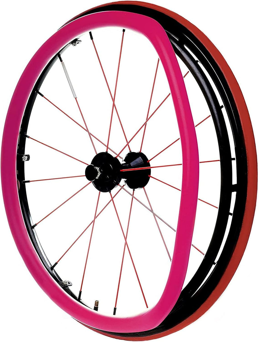 24-Inch Wheelchair Push Rim Covers, Rear Wheel Sports Wheelchair Cover, Non-Slip Wear-Resistant Hand Push Cover