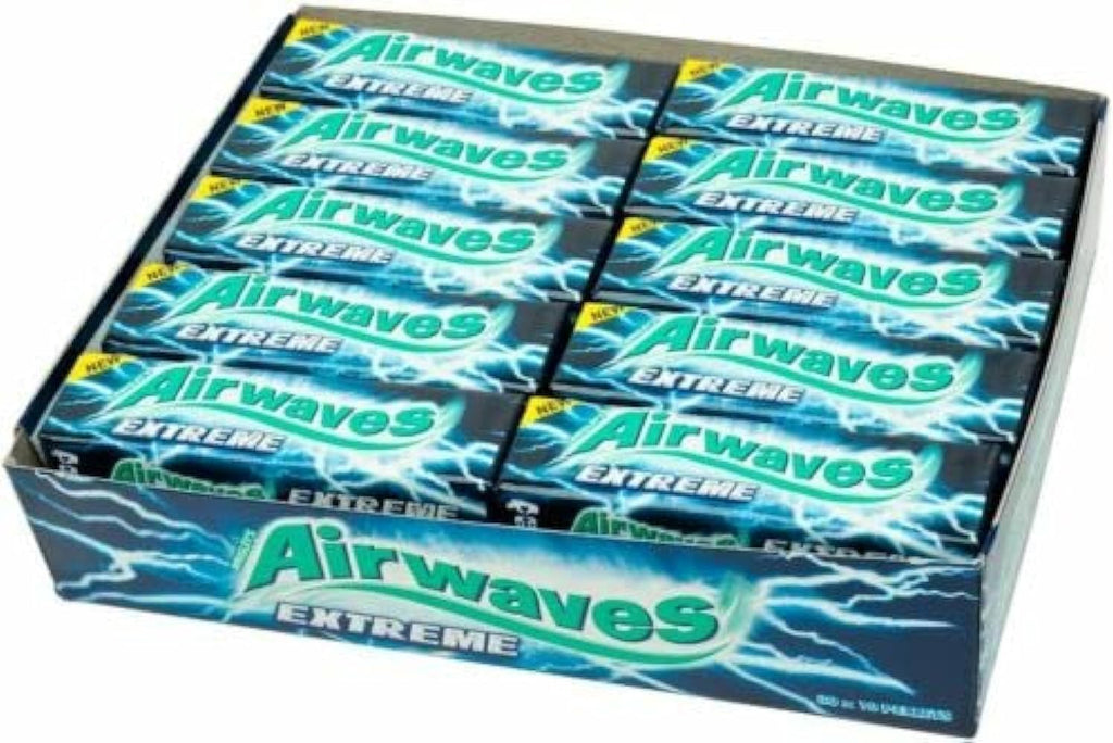 Wrigleys Airwaves Extreme Menthol and Eucalytus - Case of 30