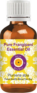 Deve Herbes Pure Frangipani Essential Oil (Plumeria alba) Steam Distilled 2ml (0.06 oz)
