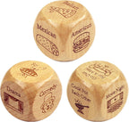 Couple Date Night Dice Ideas Gifts for Men Women Food Decision Dice Naughty Games Anniversary Birthday Engagement Valentine's Day Gift for Boyfriend Girlfriend Husband Wife Groom Bride Him Her