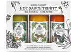 Queen Majesty 2OZ HOT SAUCE SAMPLER, Mini 2 oz - Jalapeño, Scotch Bonnet, Red Habanero/Award Winning Sauces - All Natural, Kosher, Vegan, Gluten Free, No Sugar, Made In NYC - Seen on Hot Ones