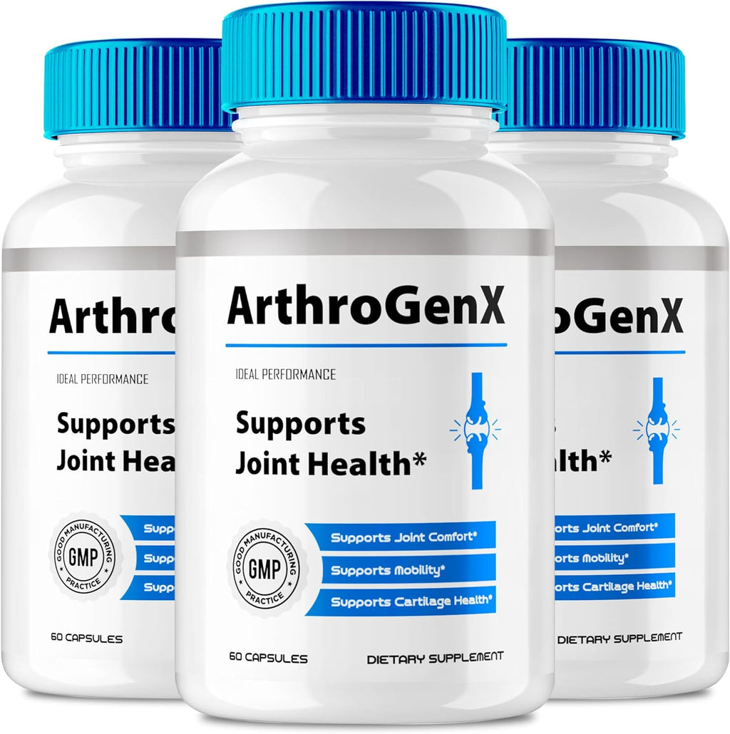 ArthroGenX Joint Supplement Capsules, Official ArthroGenX Maximum Joint Relief Pills, Maximum Strength, Natural Support Joint Flexibility, Comfort & Movement, Arthro Gen X Reviews (3 Pack)