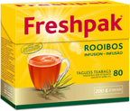 Freshpak Pure Rooibos Tea 80 Tagless Bags, Pure Premium Rooibos and No Rooibos Infusion, New Packaging (2 X Pack)