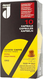Danesi Caffe Italian Coffee Capsules - Medium Roast Espresso Coffee Pods for Home & Office Use - Premium Italian Oro Blend, 100-Count Pack