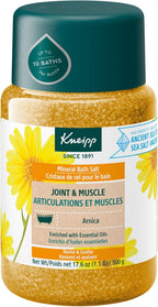 Kneipp Joint & Muscle Mineral Bath Salt with Arnica - Rejuvenate Joints & Muscles - 17.6 oz - Up to 10 Baths