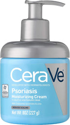 CeraVe Moisturizing Cream for Psoriasis Treatment, With Salicylic Acid for Dry Skin Itch Relief & Urea for Moisturizing, Fragrance Free & Allergy Tested, 8 Oz