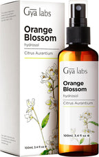 Gya Labs Orange Blossom Hydrosol - 3.4 Fl Oz - Hydrating Face & Body Mist for Skin Toner & Hair Refresher - As Pillow, Room & Linen Spray for Fresh Scent