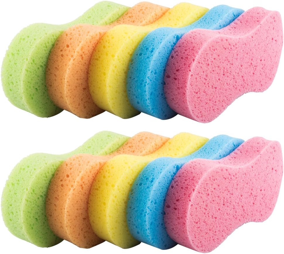 20 Pack Car Wash Sponges Multi-Functional Sponge Multi-Color Cleaning Sponges with Vacuum Compressed Packing