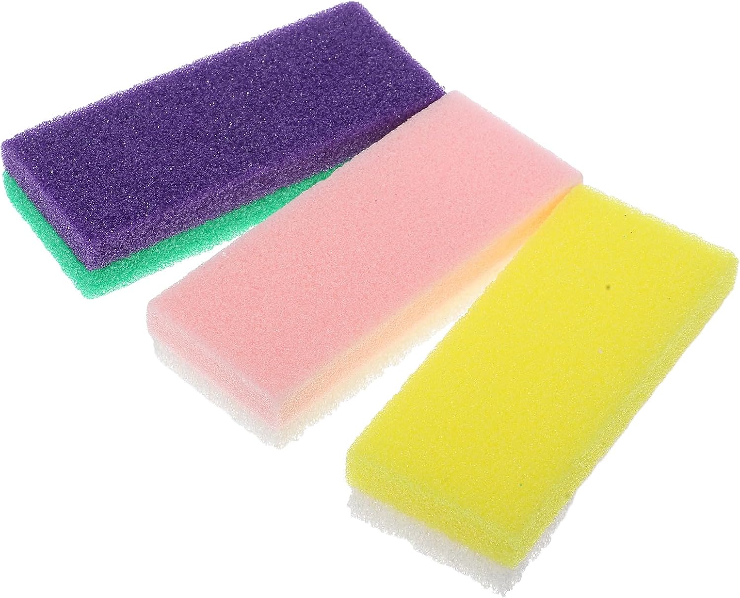 3pcs Double-Sided Foot Scraper Dead Skin Tool Exfoliating Pumice Stone for Hard Skin Removal Bath Foot Scrubber Callus Remover for Shower and Pedicure Care Random Color