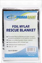 Primacare CB-6841 Emergency Foil Mylar Thermal Blanket, 84" Length x 52" Width