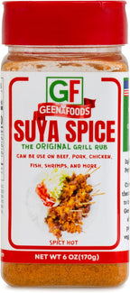 Geenafoods Suya pepper, African( Nigerian & Ghanaian)-Inspired Seasoning pepper Blend for Beef and Steak Grilling . HerbMix with a Unique Spicy Sweet Flavor for seasoning your Chicken , Meat, BBQ, Soups, Stews and More.