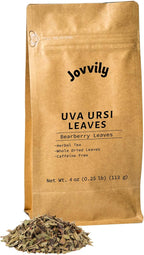 Jovvily Uva Ursi Leaves, Dried Whole Bearberry, Herbal Tea (4 Ounces)