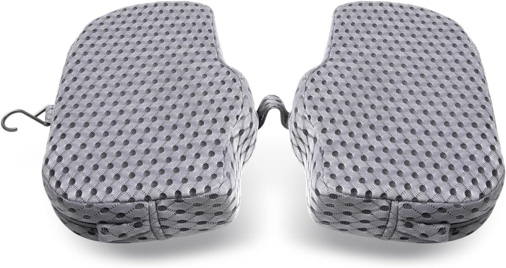 U Shaped Shower Seat Cushion, Quick Drying Shower Chair Cushion, Bathtub Chair Pad with 4D Air Fiber Materia, Shower Seat Mat with Mesh Cover and Hook, for Elderly, Senior, Handicap, Disabled
