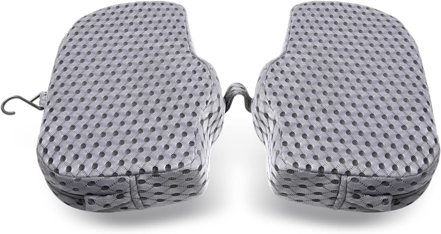 U Shaped Shower Seat Cushion, Quick Drying Shower Chair Cushion, Bathtub Chair Pad with 4D Air Fiber Materia, Shower Seat Mat with Mesh Cover and Hook, for Elderly, Senior, Handicap, Disabled