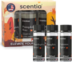 Scentia Pumpkin Vanilla Bakery Aromatherapy Diffuser Oil Collection – Essential Oil Blend for Candles, Home & DIY Cozy Scents 3x20ml Discovery Set