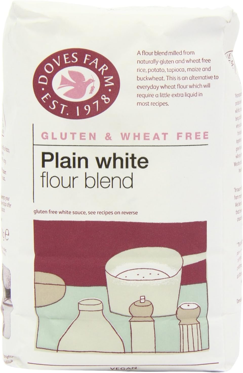 Doves Farm Organic Plain White Flour 1kg