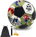 Personalized Soccer Ball with Custom Photo & Name - Unique Gift for Son, Daughter, Boyfriend, Soccer Fan, Dad, Coach - Birthday, Graduation, Anniversary Sports Present
