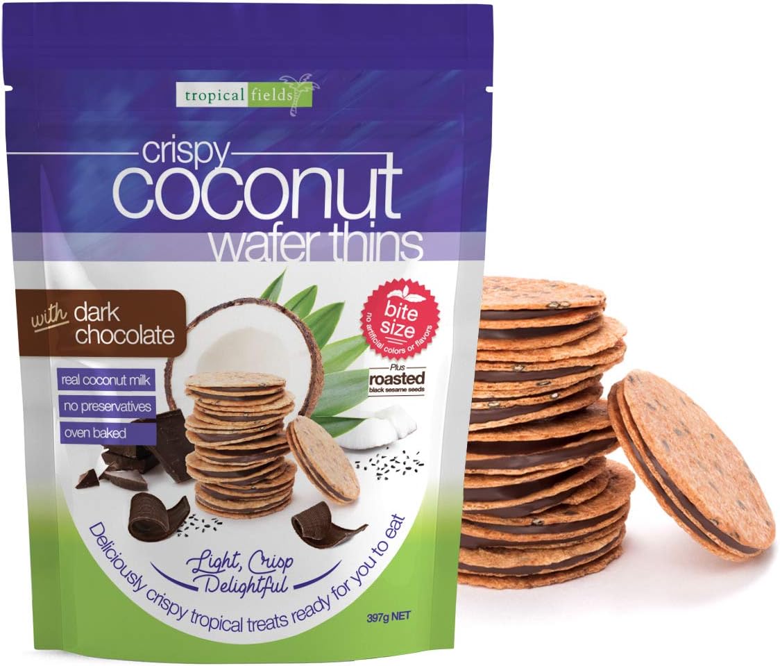 Tropical Fields Crispy Coconut Wafer Thins 14 oz. (Coconut)