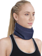 Neck Brace for Sleeping - Cervical Collar Relief Neck Pain and Neck Support Soft Foam Wraps Keep Vertebrae Stable for Relief of Cervical Spine Pressure for Women & Men Prussian Blue Medium Size