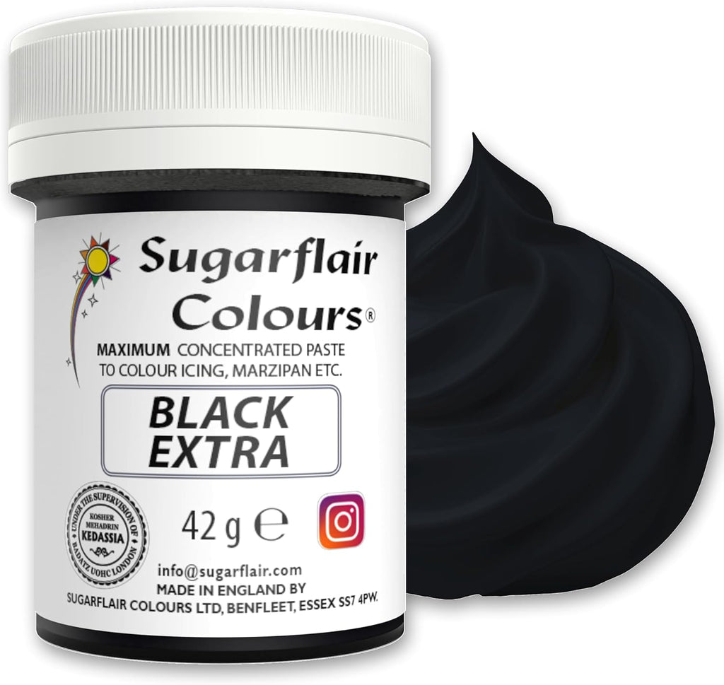 Sugarflair Maximum Concentrated Paste Edible Food Colouring 42g - Black Extra