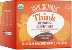Four Sigmatic Lion's Mane Focus Elixir Mushroom Coffee Alternative | Organic Lion's Mane Mushroom Powder, Rhodiola & Rose Hips | Immune & Memory Support | Paleo | Pack of 20