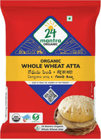 24 Mantra Organic Whole Wheat Atta 1 kg / 2.2lb