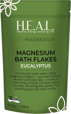 Bath Flakes with Eucalyptus Essential Oil- 7oz for Respiratory Wellness & Relaxation