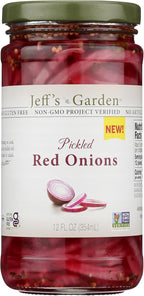 Jeff'S Garden, Onions Red Pickled, 12 Fl Oz