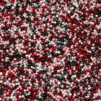 Oasis Supply True Love Sprinkles – Edible Sugar Shapes for Valentine’s Day – Red & White Heart Cake, Cupcake & Cookie Decorations – Romantic Party Baking Toppings for Desserts