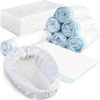 70 Pack Bedpan Liners Disposable Commode Liners with Absorbent Pads – Bedpans or Bedside Commode Bags – Bed Pan Liners for Elderly Females, Men, Women - Bed Pans Liner Nursing Homes and Hospitals