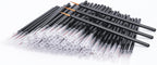 i-Laesh 100 Disposable Eyeliner Brushes Applicators - Ultra-Fine Tip - Lip & Eye Lash Makeup Tool, Easy to Use, Soft, Beginner-Friendly