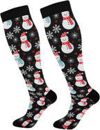 Compression Socks for Women Men Knee High Socks for Running Athletic Nurse Cycling Sports