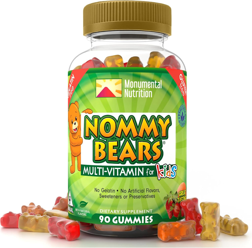 Kids Multivitamin Gummies – 11 Essential Kids Vitamins for Ages 2+, Gelatin-Free, Vegan, Halal, Gluten & Dairy Free, Natural Flavors, 45 Days Supply - 90 Count