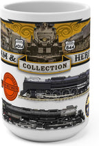 Union Pacific Big Boy 414 And 844 Railroad Coffee 15 Oz Mug Collection, Train Lover Gift, Railroad Enthusiast Cup, Vintage Steam Locomotive
