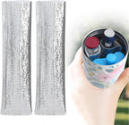 YOUSHARES Insulin Vials Protective Bag - Aluminum Foil Insulated Sleeves Compatible with Diabetic Pens & Peptide Vial, Medicine Organizer Protector for Diabetes Cooler Bottle Travel Case