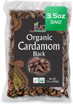Jiva Organics Organic Black Cardamom 3.5 Ounce Bag - Indian Badi Kali Elaichi - Non-GMO