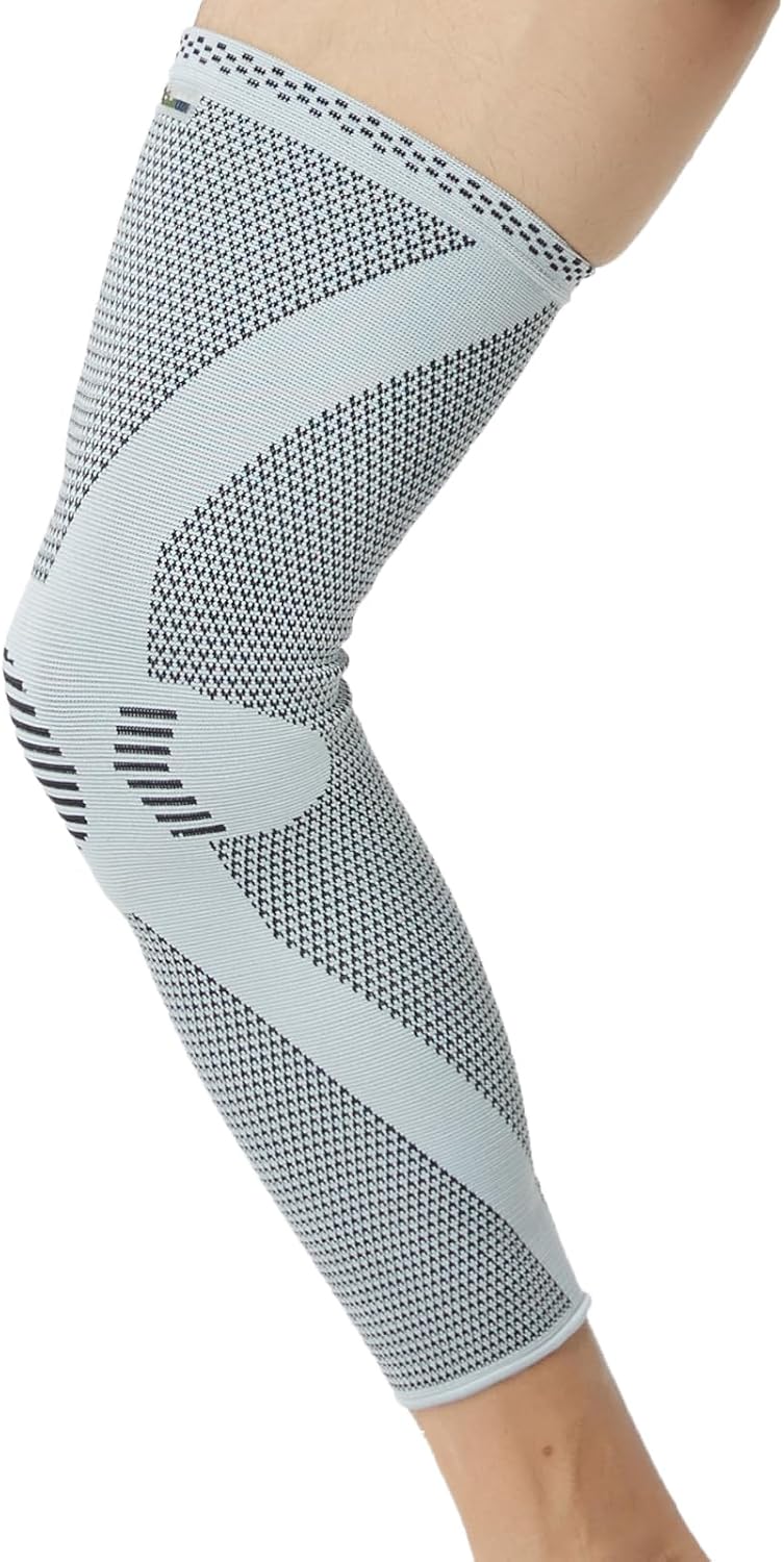 NeoTech Care Knee & Leg Support Brace - Breathable (Gray Color, Size M, 1 Unit)