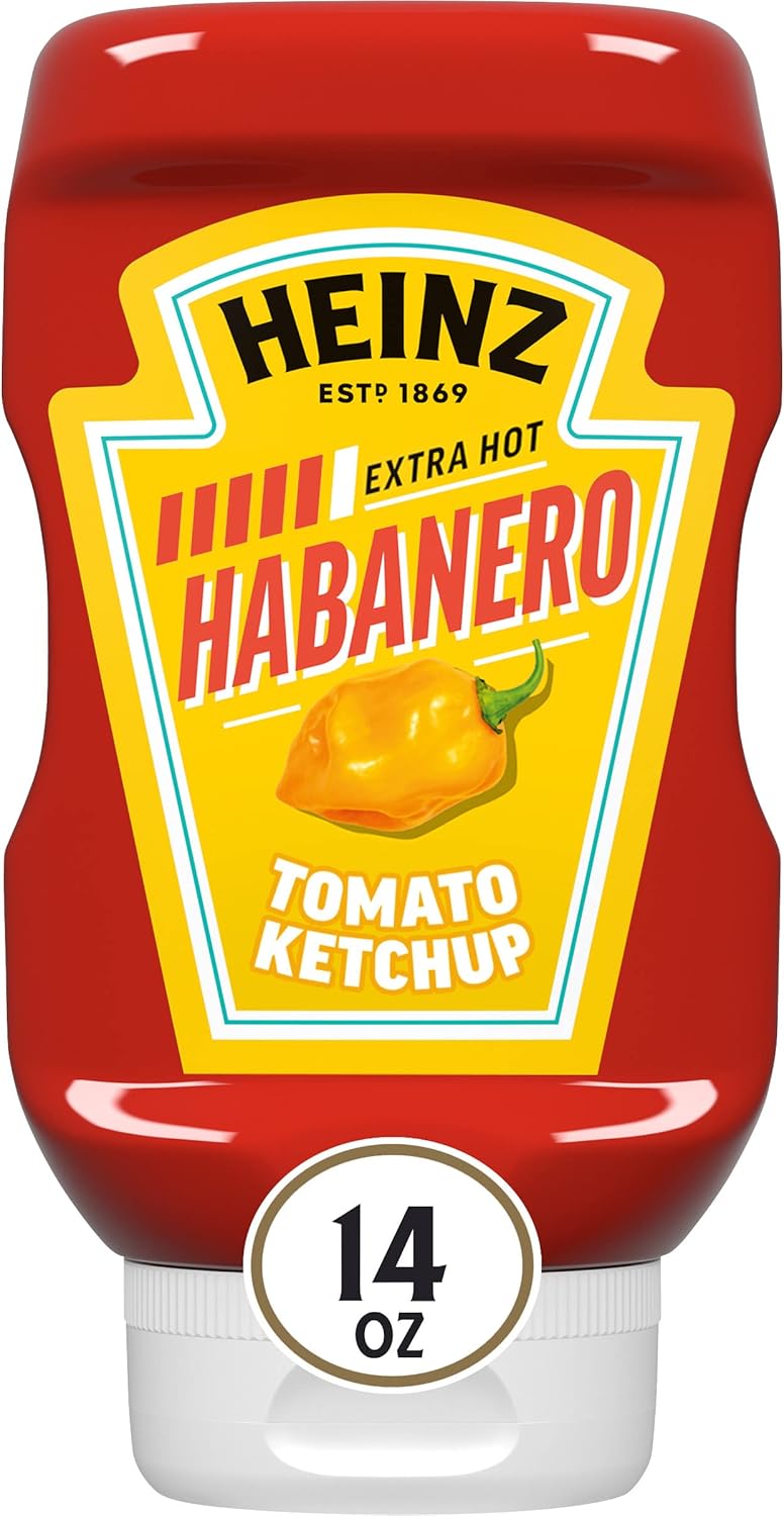 Heinz Tomato Ketchup Blended with Habanero, 14 oz Squeeze Bottle