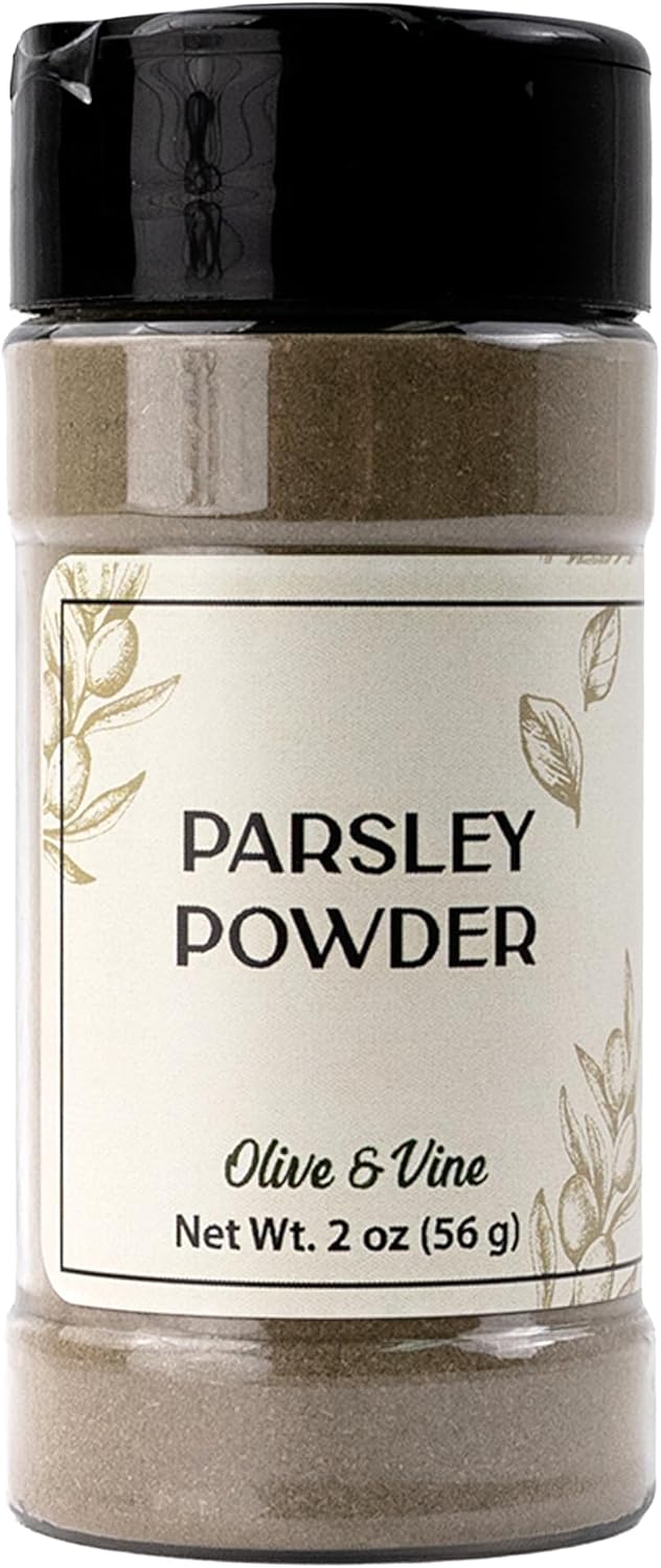 Olive & Vine Parsley Powder, Mild Flavor, For Seasoning & Sauces, Rich Tradition, Authentic Taste, For Global Recipes (2 Ounce)