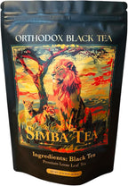 SIMBA TEA | Natural Premium Kenyan Orthodox Loose Leaf Black Tea | Resealable Bag | Caffeine | 4oz