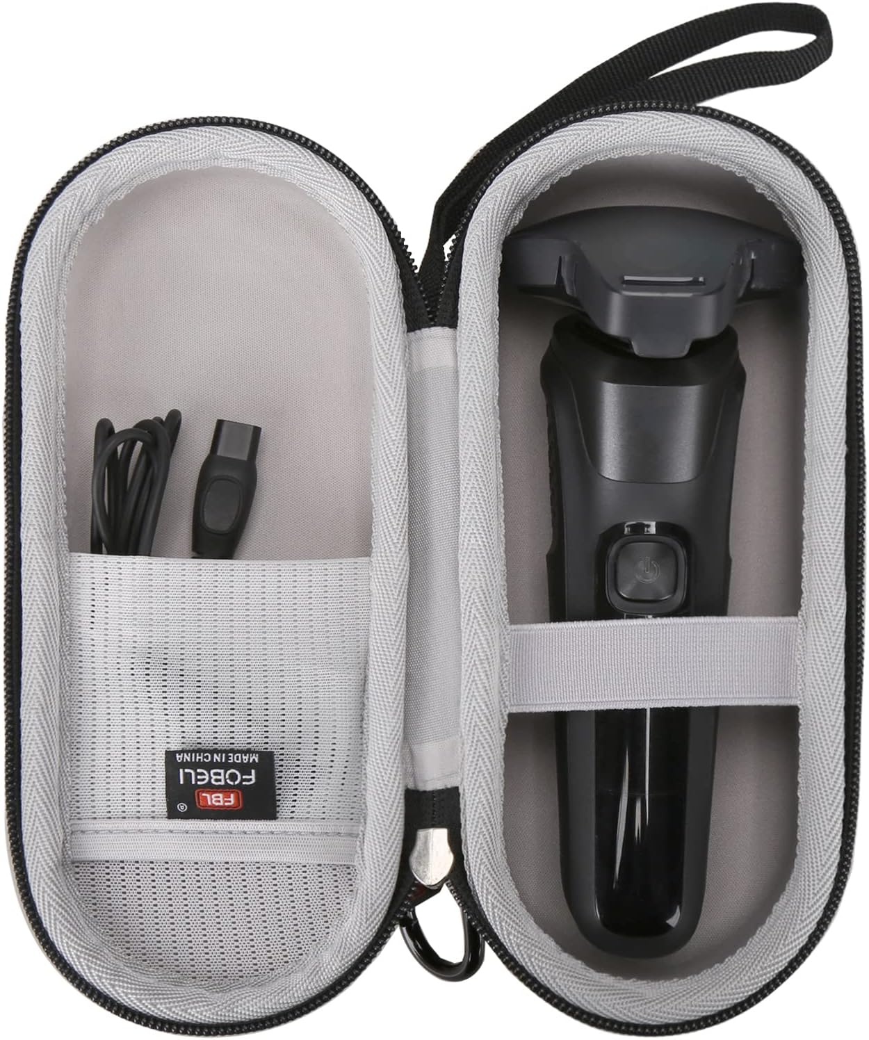 FBLFOBELI Hard Storage Case for Norelco Shaver 2100 2300 3500 6800 3100 5500 5100 5300 5700 6880 7000 7100 7200 9000, Also fits for Braun Series 3/Series 5/Series 7/Series 9 Rotary Shaver (Case Only)