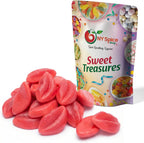 NY Spice Shop Gummy Strawberry Filled Puffy Lips - 3 Pound Soft & Chewy Gummy Candy with Juicy Strawberry Filling - Lips Shaped Treats for Parties, Candy Buffets & Sweet Gifts