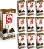 Bonini CLASSICO Coffee Pods Compatible with Nespresso 100% Italian Coffee Capsules (Pack of 10, Total 100 Pods)