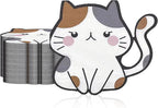 100Pcs Cat Napkins Cute Cartoon Kitten Shape Napkin Kitten Party Cocktail Napkins Set Suitable for Girls,Boys,Women Birthday,Baby Showers,Pet Enthusiasts,Cat Party Decorations Supplies (Cat Napkins)