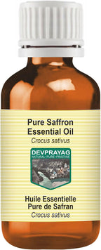 Pure Saffron Essential Oil (Crocus sativus) Steam Distilled 5ml (0.16 oz)