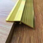 CMYUN Brass Non-Slip Transition Strip, Doorway Threshold Ramp for Uneven Floors Within 15 Mm, Flooring Edge Reducer for Tile/Wood/Vinyl/Laminate