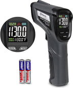 Etekcity Temperature Gun Infrared Thermometer -58°F 1130°F, Digital Laser Heat Gun with Adjustable Emissivity & Max Measure for Pizza Ovens, Griddles, Meat, Refrigerators, Engine, HVAC, Kitchen & Pool
