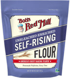 Bob’s Red Mill Self-Rising Flour - 3 lb Bag, Ideal for Biscuits, Pancakes, Quick Breads, Non-GMO, Kosher