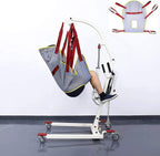 Transfer Nursing Sling Lift Toileting Sling, Large Mesh Sling for Shower Full Body Sling with Opening Toileting Hoist Sling for Elderly, Disabled